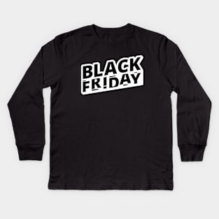 Black Friday Team Shopping Kids Long Sleeve T-Shirt